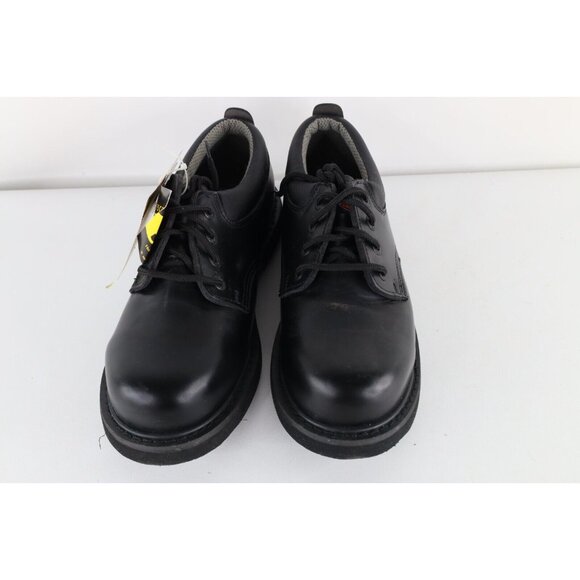 Deadstock Vintage Y2K Dickies Mens 10 Steel Toe Leather Oxford Work Shoes Black main image 9